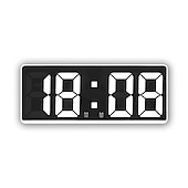 cheap Radios and Clocks-LED Clock Large Screen Digital Clock Bedroom Bedside Clock Korean Fashion Clock
