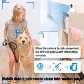economico Videocamere di sorveglianza domestica per interni-visione notturna senza fili wifi a infrarossi sicurezza domestica monitoraggio della rete supporto rilevamento allarme mobile visualizzazione in tempo reale