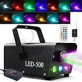 cheap Projector Lamp&amp;Laser Projector-Fog Machine 500W Smoke Machine with LED Lights &amp; Wireless Remote Control for Halloween Parties Decoration Holiday Events