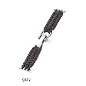 baratos Pulseiras de Apple Watch-1 pacote Corda trançada artesanal Compatível com Pulseira Apple Watch 38mm 40mm 41mm 42mm 44mm 45mm 49mm Entrançado Elástico Ajustável Tecido pulseira de substituição para iwatch Ultra 2 Series 9 8 7