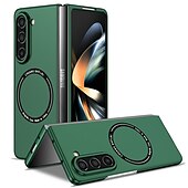 cheap Samsung Cases-Phone Case For Samsung Galaxy Z Fold 7 Z Fold 6 Z Fold 5 Z Fold 4 Z Fold 3 Back Cover With Magsafe Support Wireless Charging Shockproof PC