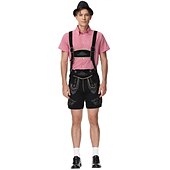  Μπύρα Oktoberfest Lederhosen Πουκάμισο βαυάρος βαυάρος Γερμανικά Λιβάδια Ανδρικά Πανί παραδοσιακού στυλ Μπλούζα Κοντά Παντελονάκια