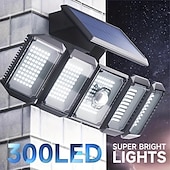 economico Applique per esterni-1 pc 8 W Illuminazione esterna da parete Ad energia solare Luce fredda 3.2 V 300 Perline LED