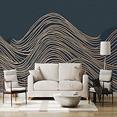 voordelige Behang-cool wallpapers 3d abstracte muurschildering behang muurschildering muurstickers bladeren abstracte schets foto geschikt voor hotel woonkamer slaapkamer art deco
