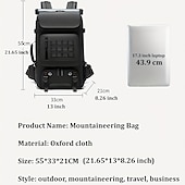 levne Tašky, pouzdra a pouzdra na notebooky-cestovní batoh pro muže voděodolný 17palcový batoh na business laptop se samostatnou taškou na boty skrytý USB nabíjecí port 50l outdoorový trekingový batoh pro ženy, turistika, kempingový batoh