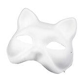 cheap Mask-3 PCS Kid&#039;s Venetian Mask for DIY Gnaga Cat Mask Unisex Half Face Party Masquerade Carnival of Venice Carnival Mardi Gras Easy Carnival Costume