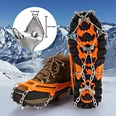 cheap Home Supplies-Crampons Ice Cleats For Boots Shoes, Anti Slip Stainless Steel Spikes For Outdoor Hiking Fishing Walking Climbing Mountaineering