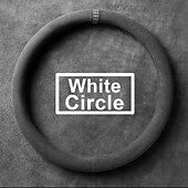 preiswerte Lenkradbezüge-Starfire-Wildlederbezug für alle Jahreszeiten, ultradünner, rutschfester, runder, atmungsaktiver Auto-Lenkradbezug