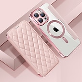 preiswerte Handyhülle für iPhone-Handyhülle für iPhone 16e Apple AirTag iPhone 16 iPhone 15 Pro Max Plus 14 13 12 11 Wallet Case mit Magsafe transparentem Kartensteckplatz Retro TPU PU-Leder