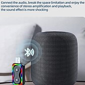 お買い得  ケーブル・ケーブルアクセサリ-bt5.3 bluetooth アダプタ車用 3.5 ミリメートルジャック aux ケーブル bluetooth 5.3 5.0 4.2 4.0 レシーバートランスミッタースピーカーオーディオ音楽受信機