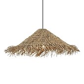 cheap Lantern Design-LED Pendant Lamp Rattan Pendant Light 30/40m Retro Suspension Lamp Woven Hanging Lamp Wicker Lampshade Hanging Light Fixture for Dining Table Restaurant 110-240V