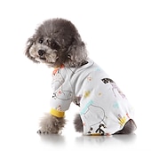 billige Pyjamas-Hunder Katter Pyjamas søt stil Fritid Vinter Vanntett Pustende Myk Vaskbar Bekvem Fritid / hverdag Hundeklær for Bichon Frisé Pommeran ungt kjæledyr Sommerfugl Small