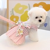 billiga Klänningar-Hund Katt Klänningar söt stil Ledigt Vattentät Andningsfunktion Mjuk Tvättbar Bekväm Ledigt / vardag Hundkläder for Bichon Frisé Pommeran valpen eller det lilla husdjuret Fjäril Small