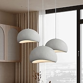 abordables Suspension-Lampe à suspension LED en résine 30 cm, abat-jour créatif, luminaires de plafond en métal industriel, lustre d&#039;ambiance de style bar créatif pour salon, îlot de cuisine, chambre à coucher 85-265v
