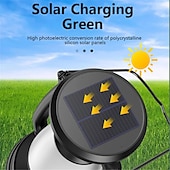 cheap Landscape Lights-New Retro Lamp Tri-Color Led Stepless Dimming Light Source Portable Hanging Solar Charging USB Camping Outdoor Lighting 1PC