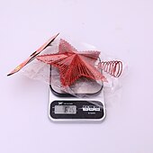 economico Addobbi per l&amp;#39;albero di Natale-Stella puntale dell&#039;albero di Natale, decorazione della parte superiore dell&#039;albero, layout della scena della stella con la parte superiore dell&#039;albero a grana dritta con paillettes, decorazione da