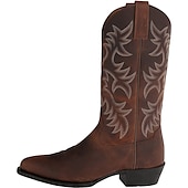 tanie obuwie-Retro / vintage Hipisowskie 1970 Obuwie But zachodni Hipisowskie West Cowboy Żakard Solidne kolory Męskie Karnawał Bal maskowy Urlop Impreza / Wieczór Na co dzień Dla dorosłych Obuwie Na każdy sezon