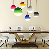 economico Luci Isola cucina-luci a sospensione a led design unico in vetro sfumato colore mini illuminazione a sospensione 15 / 25cm per luci isola cucina camera da letto 1 confezione bianco caldo 110-240v