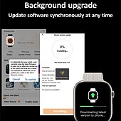 cheap Smartwatch-HK9 PRO MAX Smart Watch 2.02 inch Smartwatch Fitness Running Watch Bluetooth Pedometer Call Reminder Fitness Tracker Compatible with Android iOS Women Men Long Standby Hands-Free Calls Message