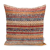 billige boho stil-kelim geometrisk dobbel side putetrekk 1 stk mykt dekorativt firkantet putetrekk putetrekk for soverom stue sofa sofa stol