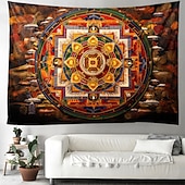 tanie Tkanina mandali-indyjska mandala wisząca gobelin wall art duży gobelin mural wystrój fotografia tło koc zasłona strona główna sypialnia dekoracja salonu