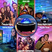 economico Lampada proiettore e proiettore laser-Luce del proiettore Altoparlante Bluetooth Controllato da remoto Matrimonio Feste Regalo Multicolore
