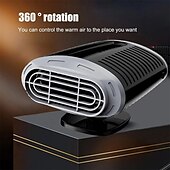 cheap Car Heating Equipment-150W Car Heater Electric Cooling Heating Fan 12V Electric Dryer Windshield Defogging Demister Defroster Cigarette Lighter