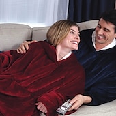 baratos cobertor vestível-Cobertor wearable com capuz, cobertor de moletom com capuz de grandes dimensões para adultos, mulheres, homens, presente, aconchegante e felpudo cobertor com capuz sherpa