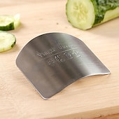 cheap Grills &amp; Outdoor Cooking-Stainless Steel Finger Hand Protector, Stainless Steel Finger Protector Finger Hand Not To Hurt Cut Safety Guard Finger Protection Tools Kitchen Cooking Tools