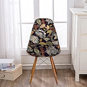 baratos Capa para Cadeira de Jantar-Capa elástica para cadeira de jantar, capa elástica para assento de jantar, cozinha, bar, hotel, cerimônia de casamento, banquete