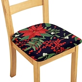 abordables Couverture de chaise de salle à manger-Housse de chaise de salle à manger housse de siège de chaise extensible en daim hydrofuge doux uni couleur unie durable lavable protecteur de meubles pour salle à manger fête