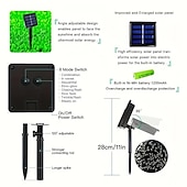 cheap Solar String Lights-Elegant Wedding Reception Party 1000/500/300/200/100/50/30LED Solar String Light, 8 Modes, Solar Christmas Lights Waterproof for Gardens, Wedding, Party, Homes, Christmas Tree, Curtains, Outdoor