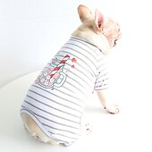 preiswerte Pyjama-Hunde Katzen Pyjamas Modisch Kuschelig Winter Weich Waschbar Komfortabel Innen Casual Hundebekleidung for Bichon Frise Pudel Spitz kleines Haustier Schmetterling