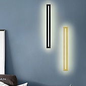 cheap Wall Sconces-Modern LED Wall Light, Indoor/Outdoor IP65 Waterproof Garden Light40/60/80/100/120cm Black Long Stripe Wall Light, Terrace Corridor Bedroom Living Room Wall Light 110-240V