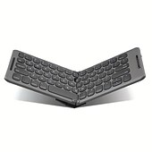 cheap Keyboards-Wireless BT Folding Keyboard Computer Office Quiet Ultra-thin Portable Keyboard Three Systems Free Switching TYPE-C Charging