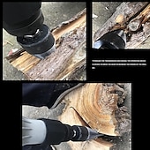 economico set di punte da trapano-Spaccalegna punta da trapano spaccalegna tritare strumento per spaccare il legno spaccalegna a cono frantumatore demolitore per legna da ardere 45 mm (1,73 pollici)