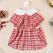 abordables Robes-Chien Chat Robe Mode Mignon Hiver Doux Lavable Confortable Noël Extérieur Halloween Décontracté Quotidien Vêtements pour Chiens for Bichon Frisé Caniche Spitz Nain Bébé Animal Papillon