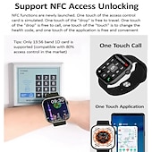 cheap Smartwatch-HK9 PRO MAX Smart Watch 2.02 inch Smartwatch Fitness Running Watch Bluetooth Pedometer Call Reminder Fitness Tracker Compatible with Android iOS Women Men Long Standby Hands-Free Calls Message