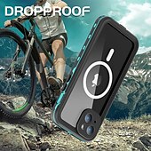Недорогие Чехлы для iPhone-Чехол для iPhone 15 Pro Max Plus iPhone 14 Pro Max Plus iPhone 13 Pro Max водонепроницаемый чехол со съемной защитой полнрошного двойного стороннего доспеха ABS+PC