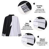 halpa Miesten vintage poolo-Miesten Jeesus kristillinen Havaijilaiset poolopaidat Golfpaita Pitkähihainen Poolopaidat Kauluspaidat Vapaa-aika Ranta-asut Lomavaatteet Juhla-asut 3D-tulostus Napit Valkoinen Vaalean vihreä Sininen