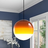 economico Luci Isola cucina-luci a sospensione a led design unico in vetro sfumato colore mini illuminazione a sospensione 15 / 25cm per luci isola cucina camera da letto 1 confezione bianco caldo 110-240v
