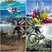 Недорогие Чехлы для iPhone-Чехол для iPhone 15 Pro Max Plus iPhone 14 Pro Max Plus iPhone 13 Pro Max водонепроницаемый чехол со съемной защитой полнрошного двойного стороннего доспеха ABS+PC