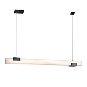 abordables Suspension-led pendentif lumières ligne desin marbre cuisine moderne foyer entrée luminaires plafond suspendu globe sur table blanc chaud 110-240v