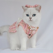 cheap Dresses-Dog Cat Dress Fashion Cute Winter Soft Washable Comfortable Outdoor Party Dog Clothing for Bichon Frise Poodle Pomeranian Baby Pet Papillon
