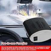 cheap Car Heating Equipment-150W Car Heater Electric Cooling Heating Fan 12V Electric Dryer Windshield Defogging Demister Defroster Cigarette Lighter