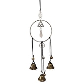 baratos Espanta-espíritos-1 peça, sinos de bruxa, presentes de decoração de bruxaria, parede pagã mágica, maçaneta decorativa de porta de casa, runas de bruxas, suprimentos de altar wiccan