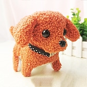 お買い得  ぬいぐるみ-模擬電気犬ぬいぐるみ電気犬は歩くことができ、吠え、うなずき、尻尾を振ることができます子供のおもちゃの犬小屋