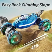 cheap RC Vehicles-4WD Gesture Sensor Toy Car Double-Side Rotation Off-Road Vehicle360 Flip With Light And Music Birthday Toy Car Hand Controlled RC Car Festival Thanksgiving Gift
