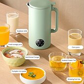 economico Elettrodomestici da cucina-Spremiagrumi portatile completamente automatico con interruttore di sicurezza con controllo touch e macchina per latte di soia da 350 ml &amp; miscelatore