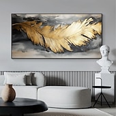 tanie Obrazy z martwą naturą-Handmade ręcznie malowany obraz olejny wall art nowoczesne abstrakcyjne pióro martwa natura krajobraz dekoracja wnętrz walcowane płótno bez ramki nierozciągnięte